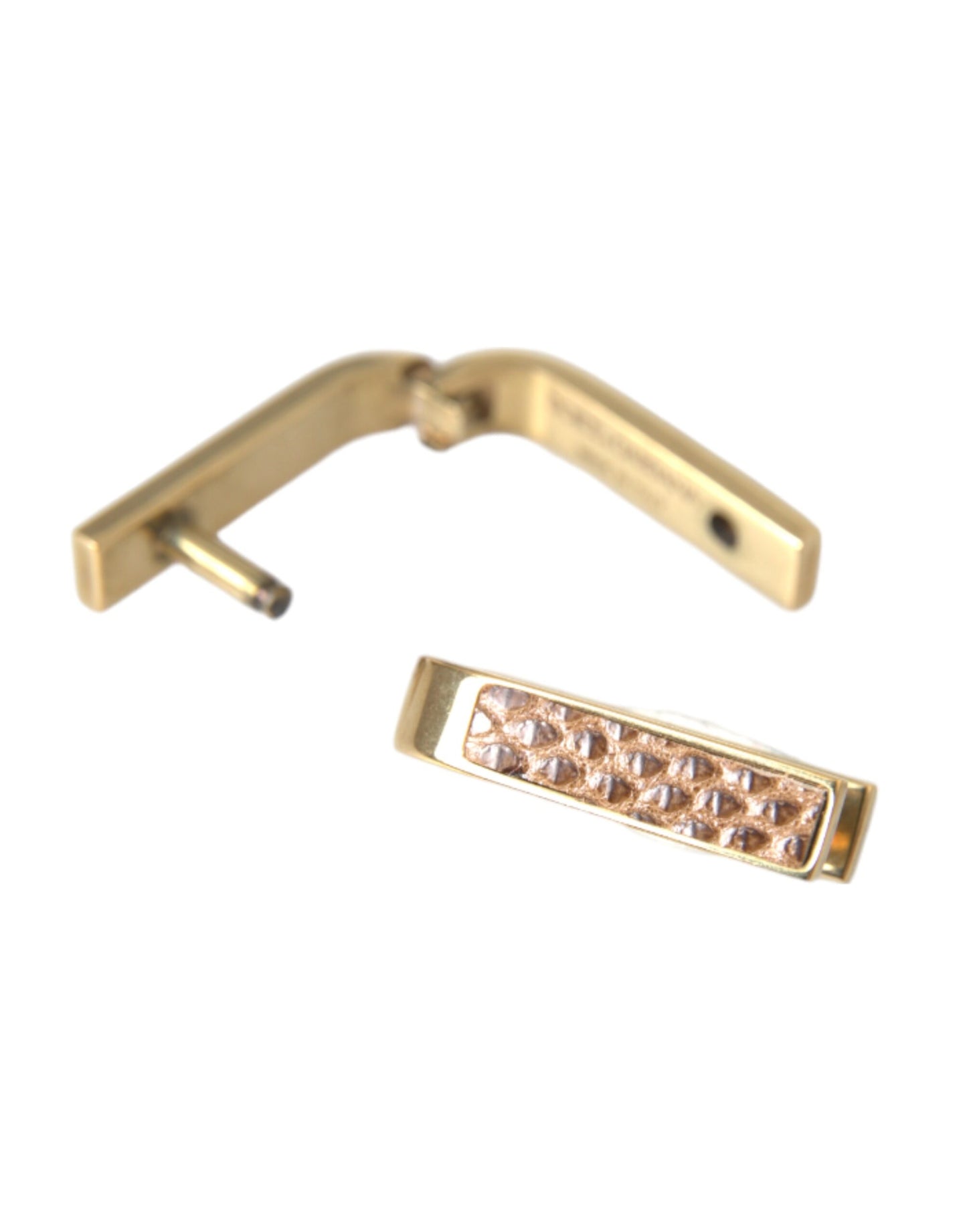 Gold Plated Metal Brass Pin Men Cufflinks - The Luxe Alliance