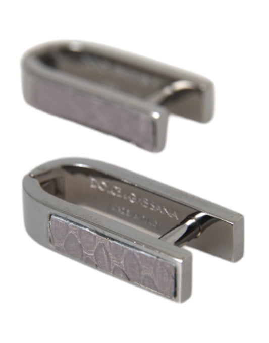  - Silver Plated Metal Brass Pin Men Cufflinks