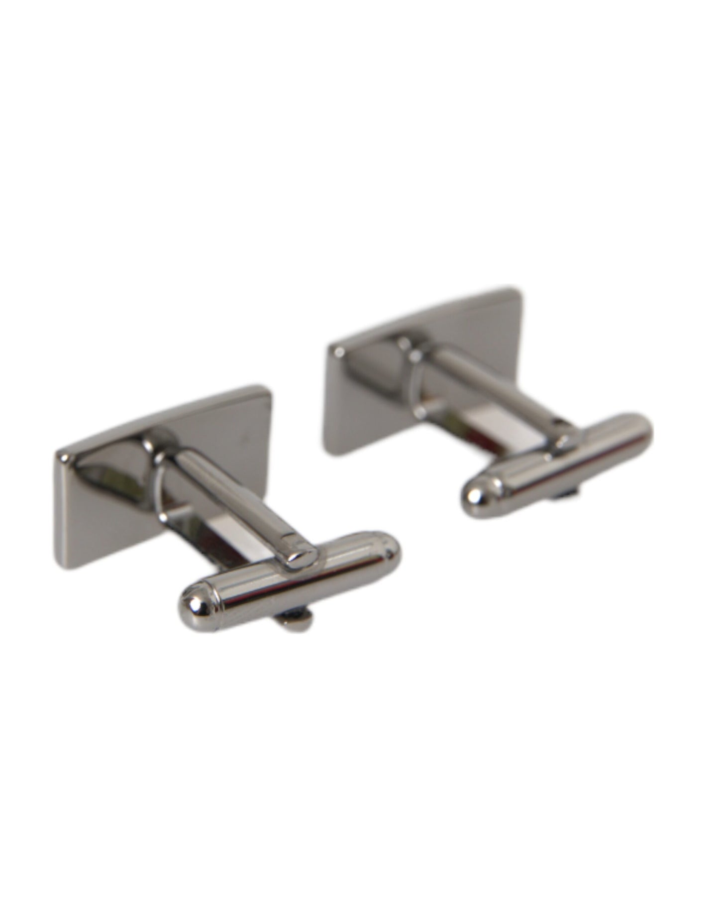  - Silver Plated Metal Brass DG Logo Pin Cufflinks