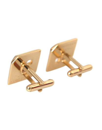  - Gold Plated Metal Brass Square Pin Cufflinks