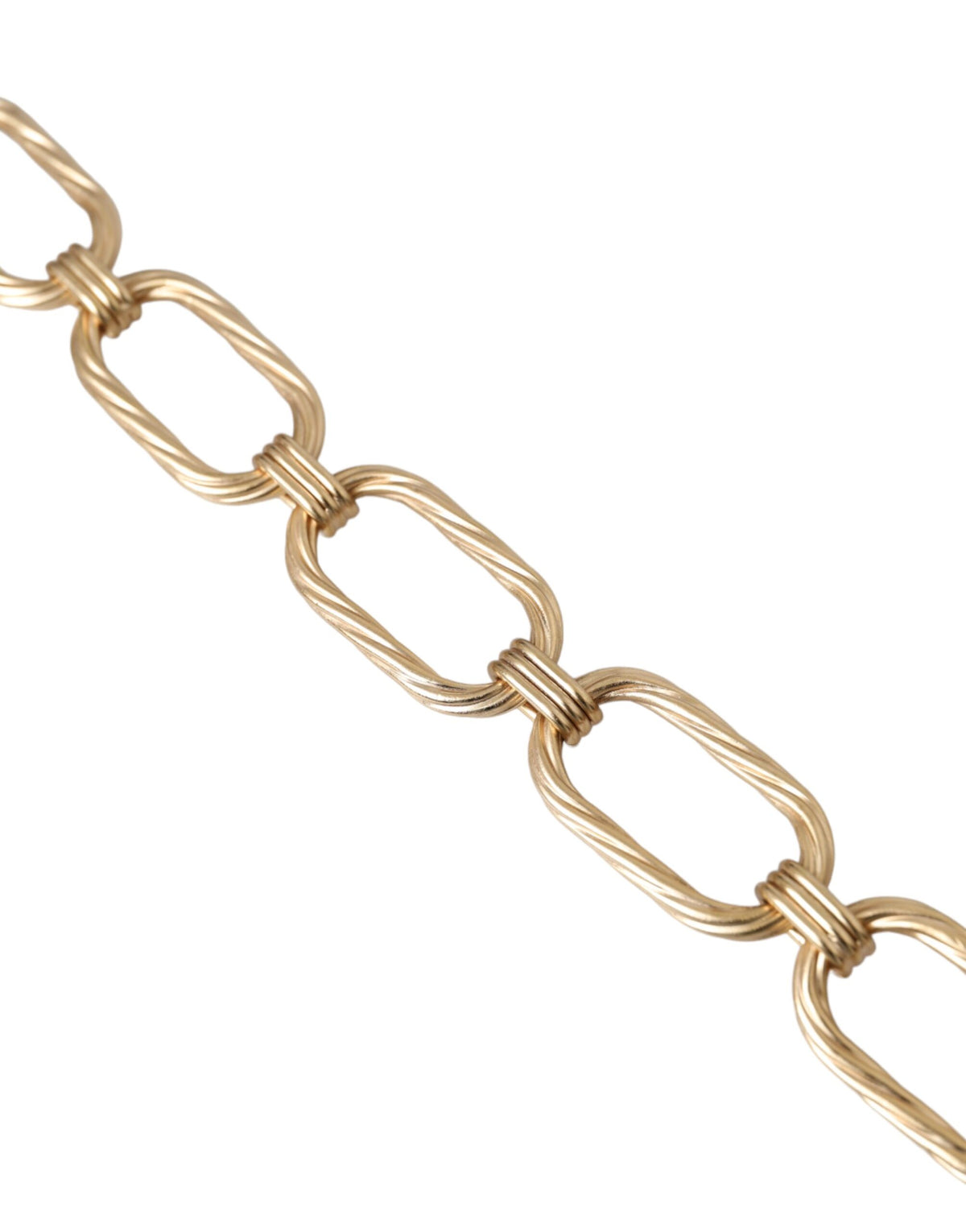 Dolce & Gabbana Gold Tone Brass Large Link Chain Necklace