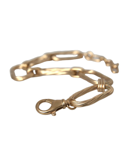 Dolce & Gabbana Gold Tone Brass Large Link Chain Necklace