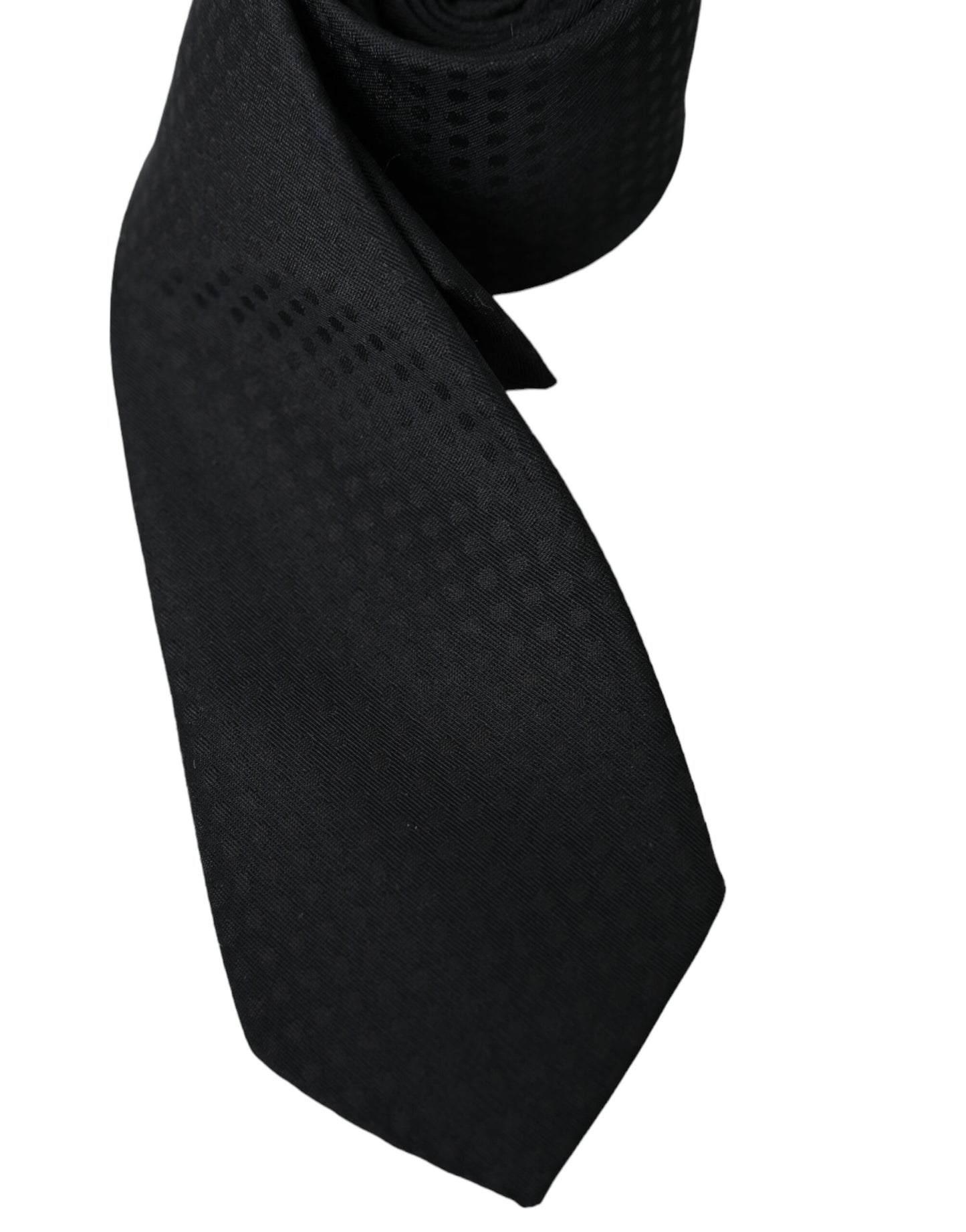  - Black 100% Silk Adjustable Necktie Face Mask