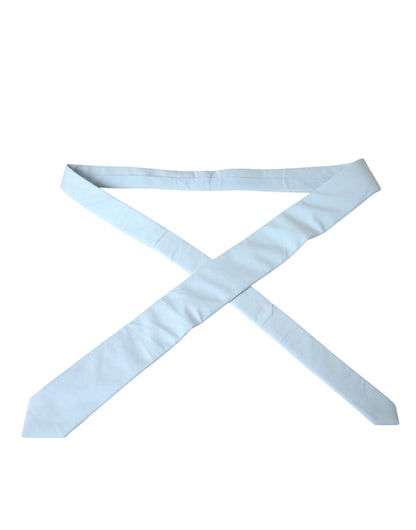  - Light Blue Cotton Adjustable Tie Men