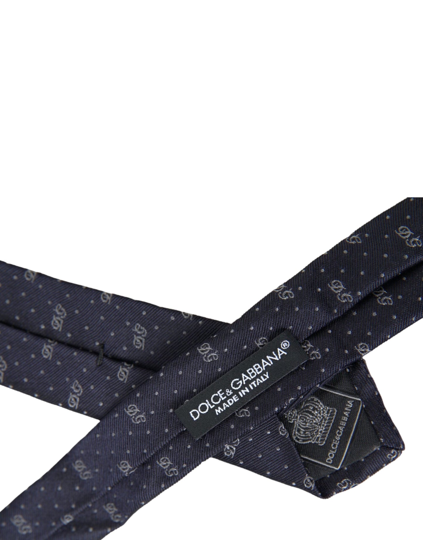  - Blue DG Logo 100% Silk Adjustable Tie