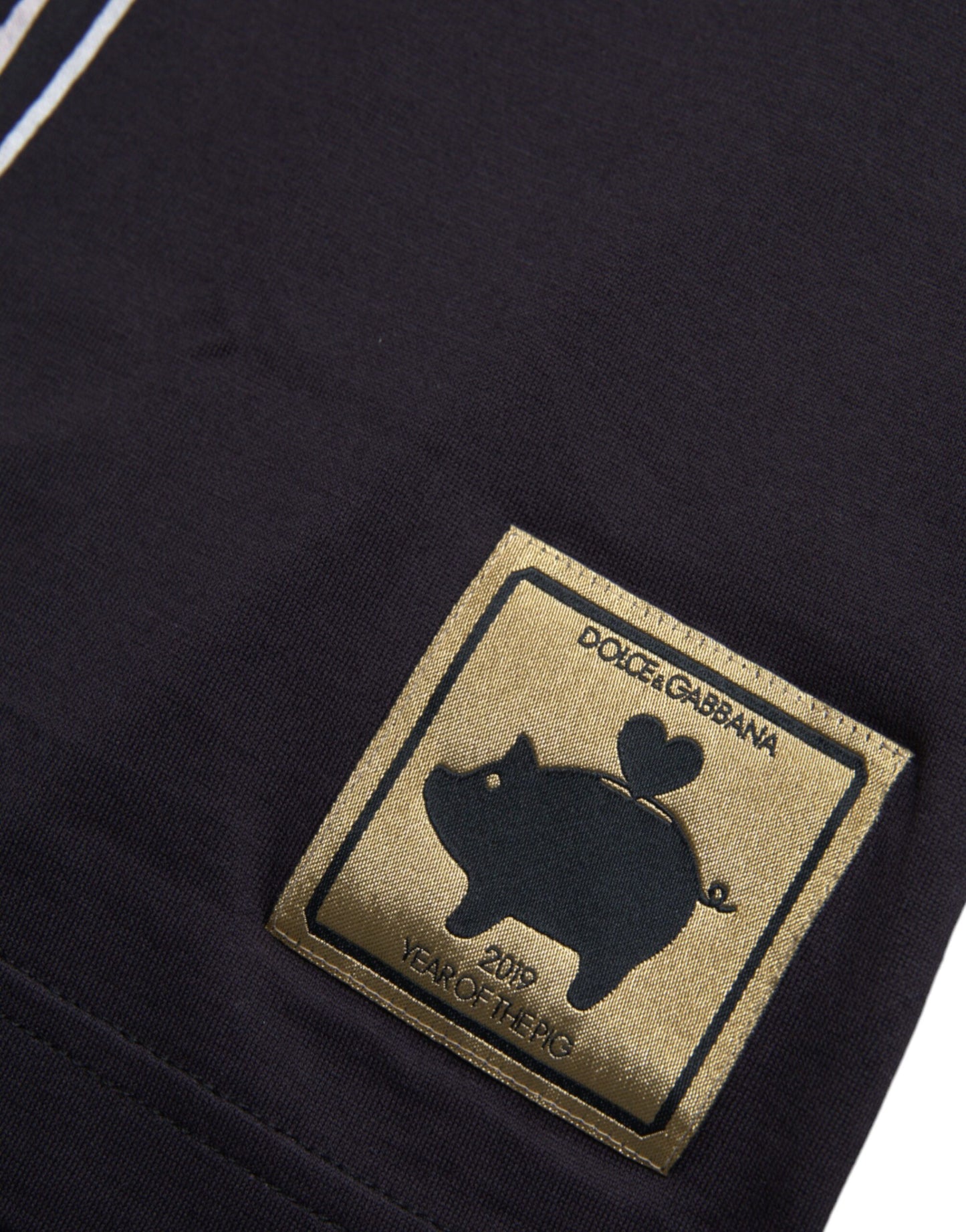 Black Cotton 2019 Year of the Pig T-shirt - The Luxe Alliance