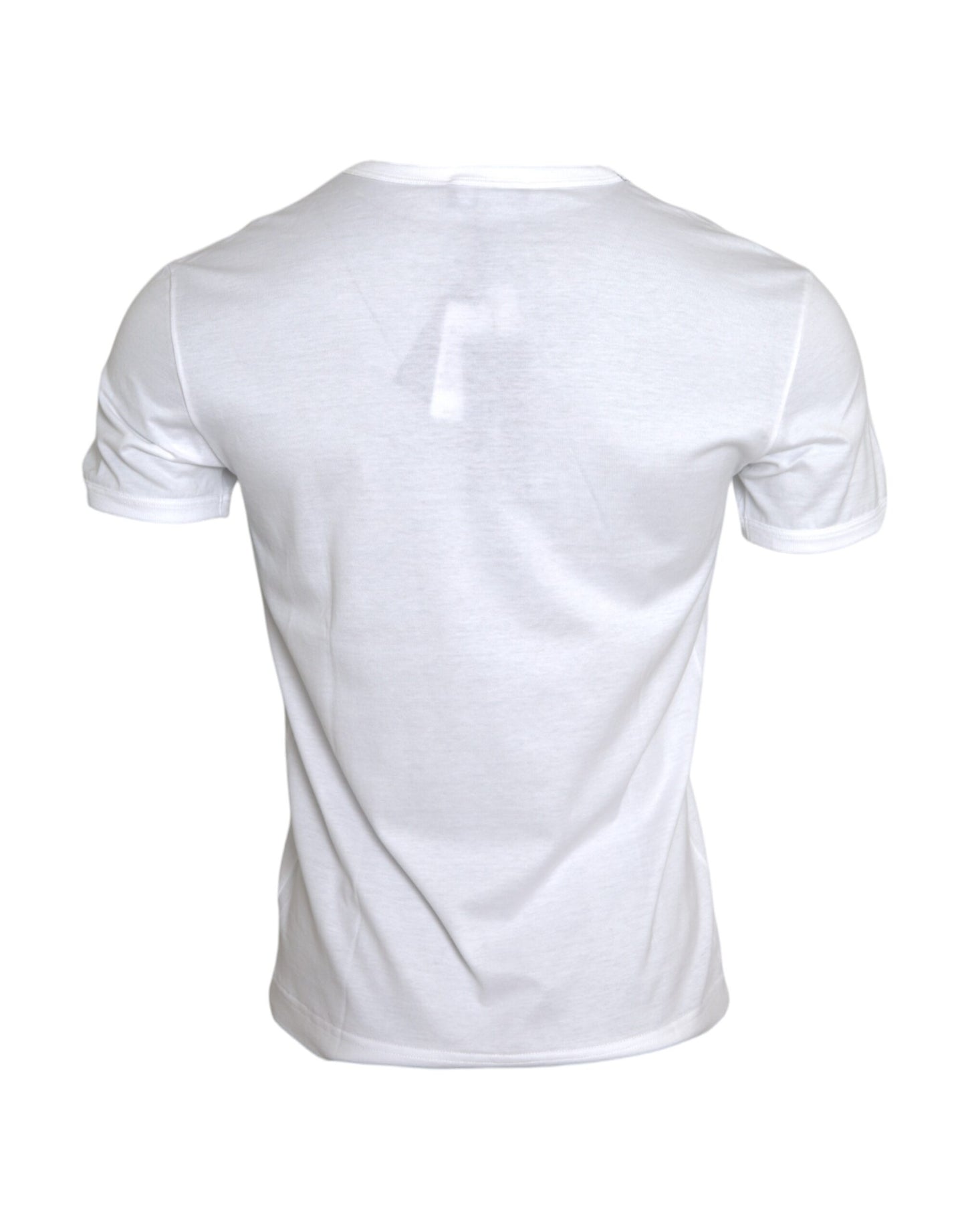 White Logo Embroidery Short Sleeve T-shirt - The Luxe Alliance