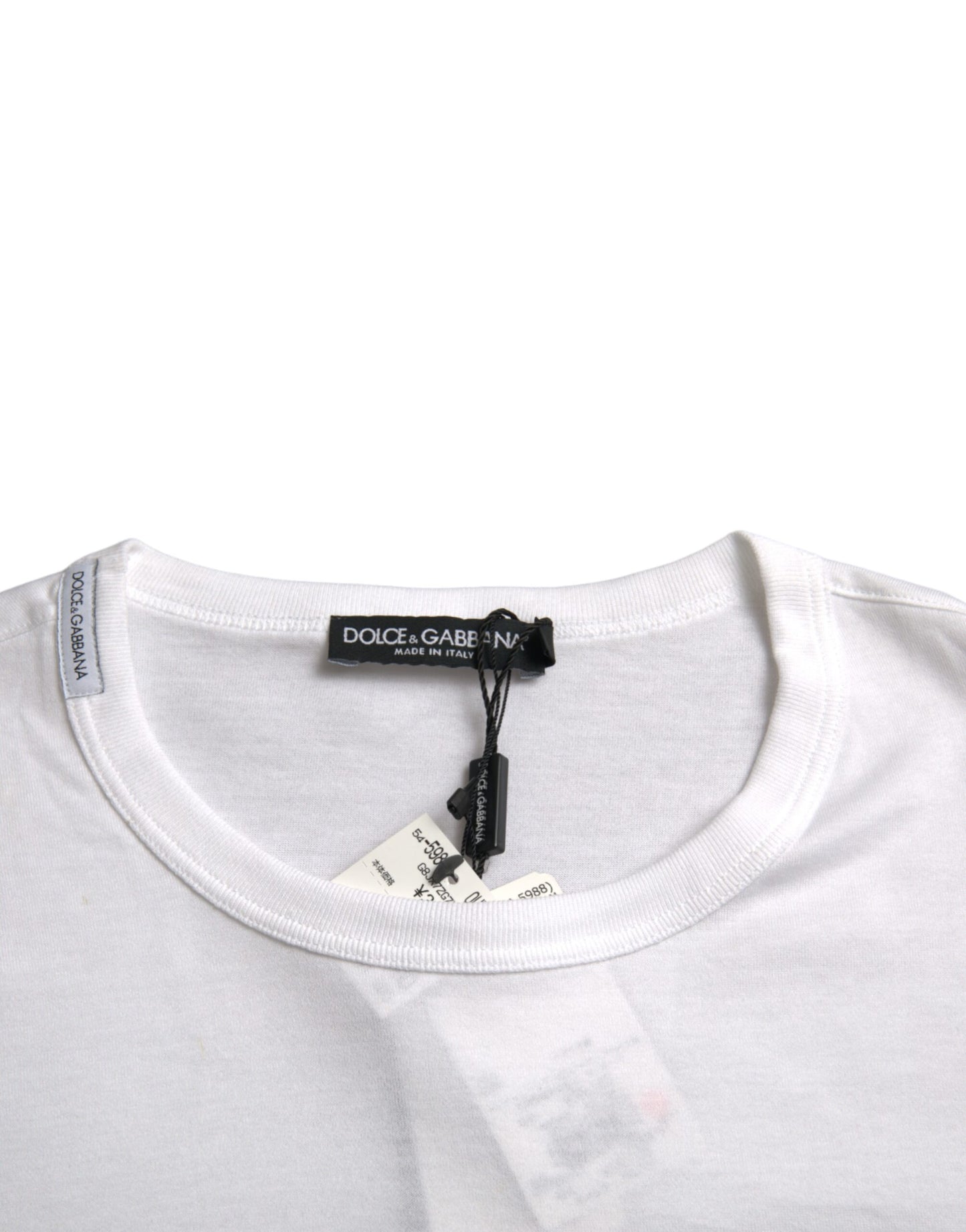 White Logo Embroidery Short Sleeve T-shirt - The Luxe Alliance