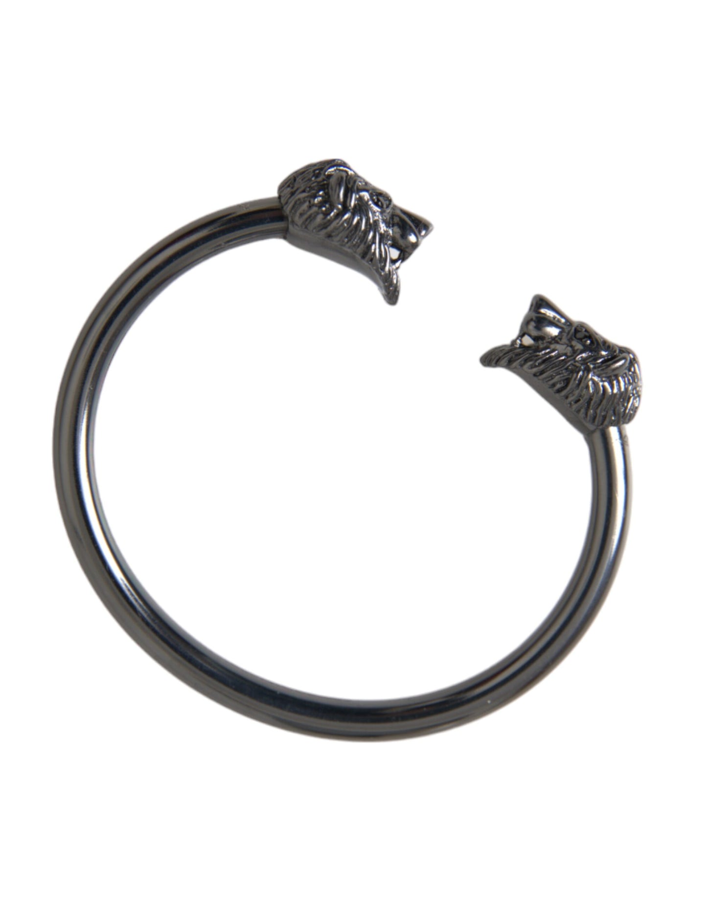 Black Rhodium Lion Bangle Bracelet Women - The Luxe Alliance