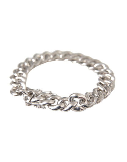 Solid Heavy Curb Link 925 Sterling Silver Bracelet Men - The Luxe Alliance