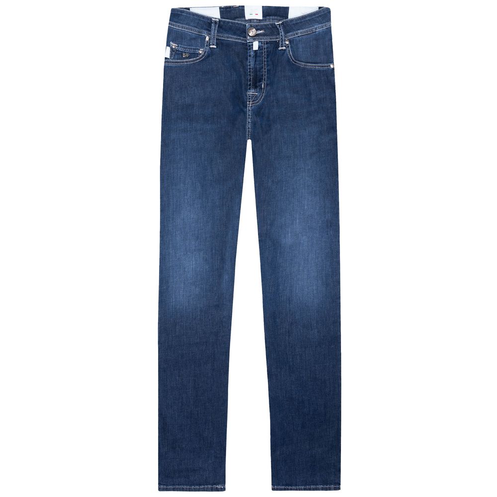  - Blue Cotton Jeans & Pant