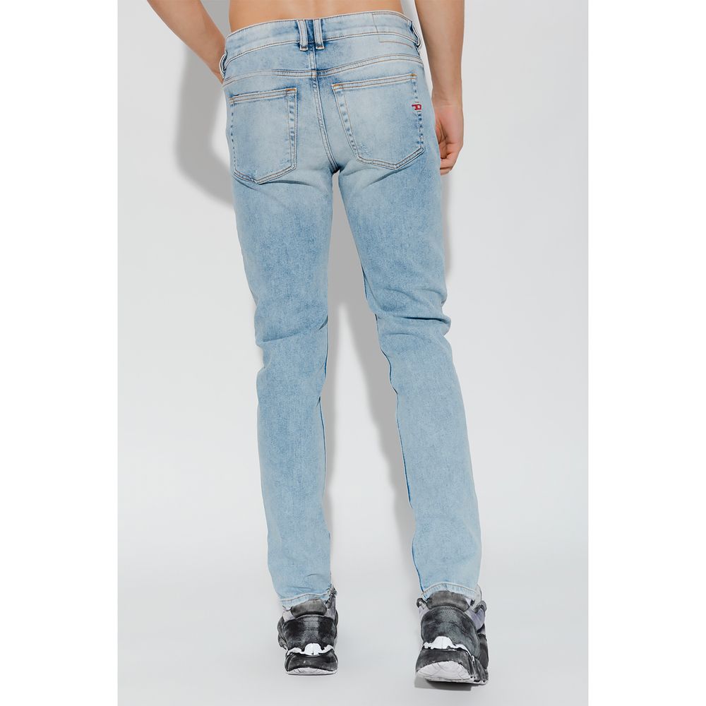  - Light Blue Cotton Jeans & Pant