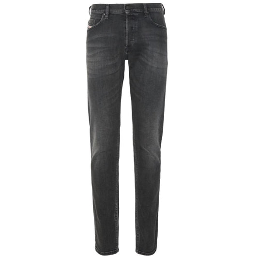  - Black Cotton Jeans & Pant