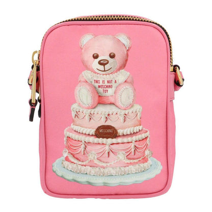  - Pink Nylon Crossbody Bag