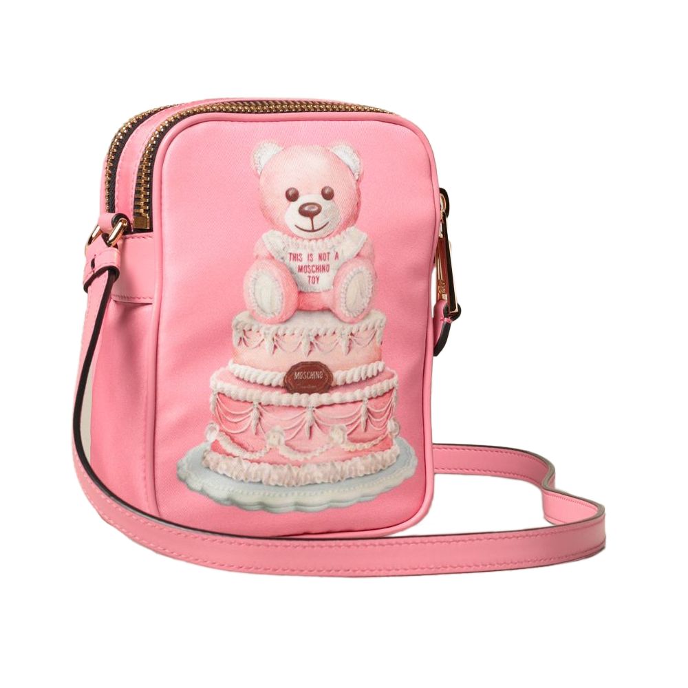  - Pink Nylon Crossbody Bag