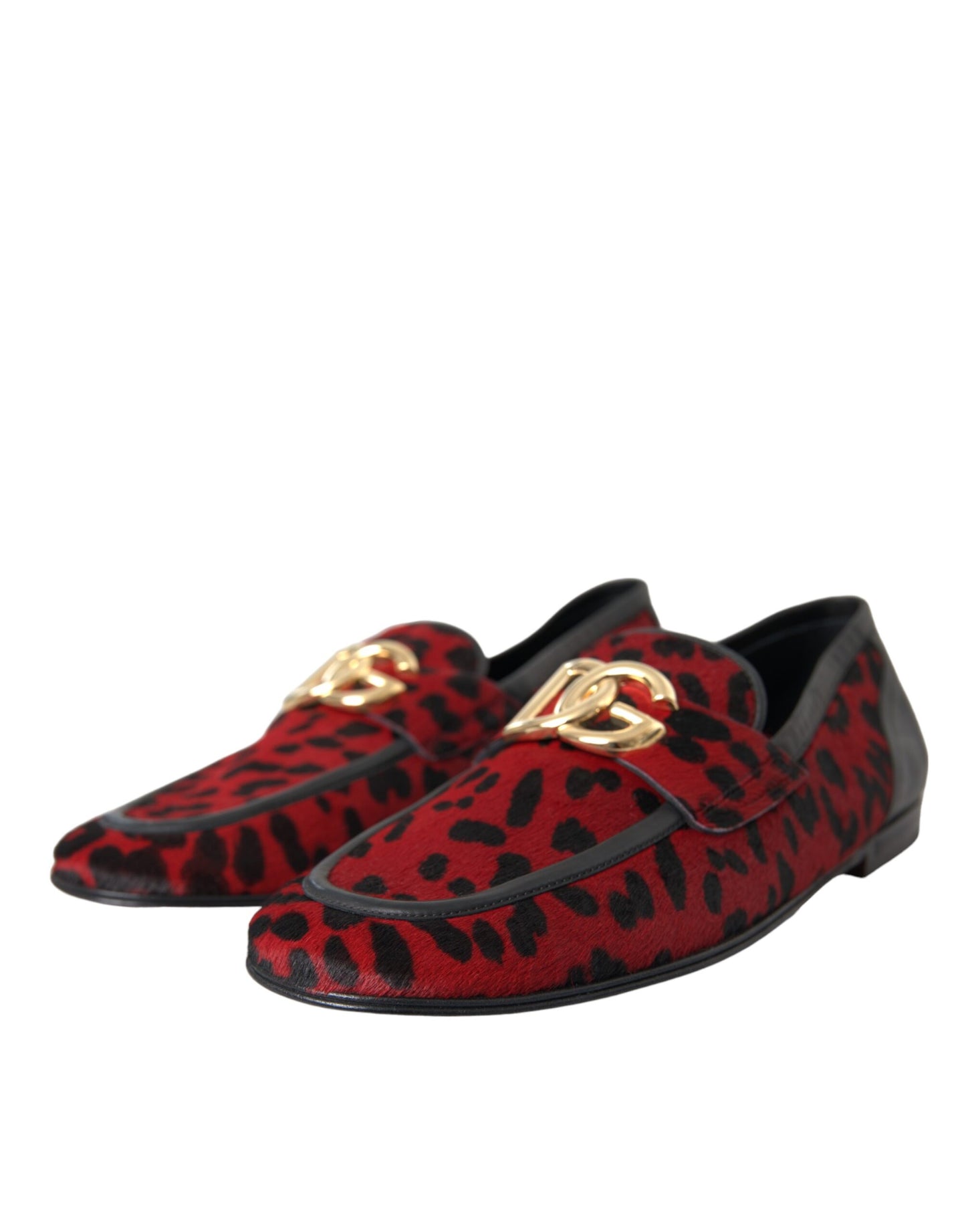 Red Black Leopard DG Loafers Formal Men Shoes - The Luxe Alliance