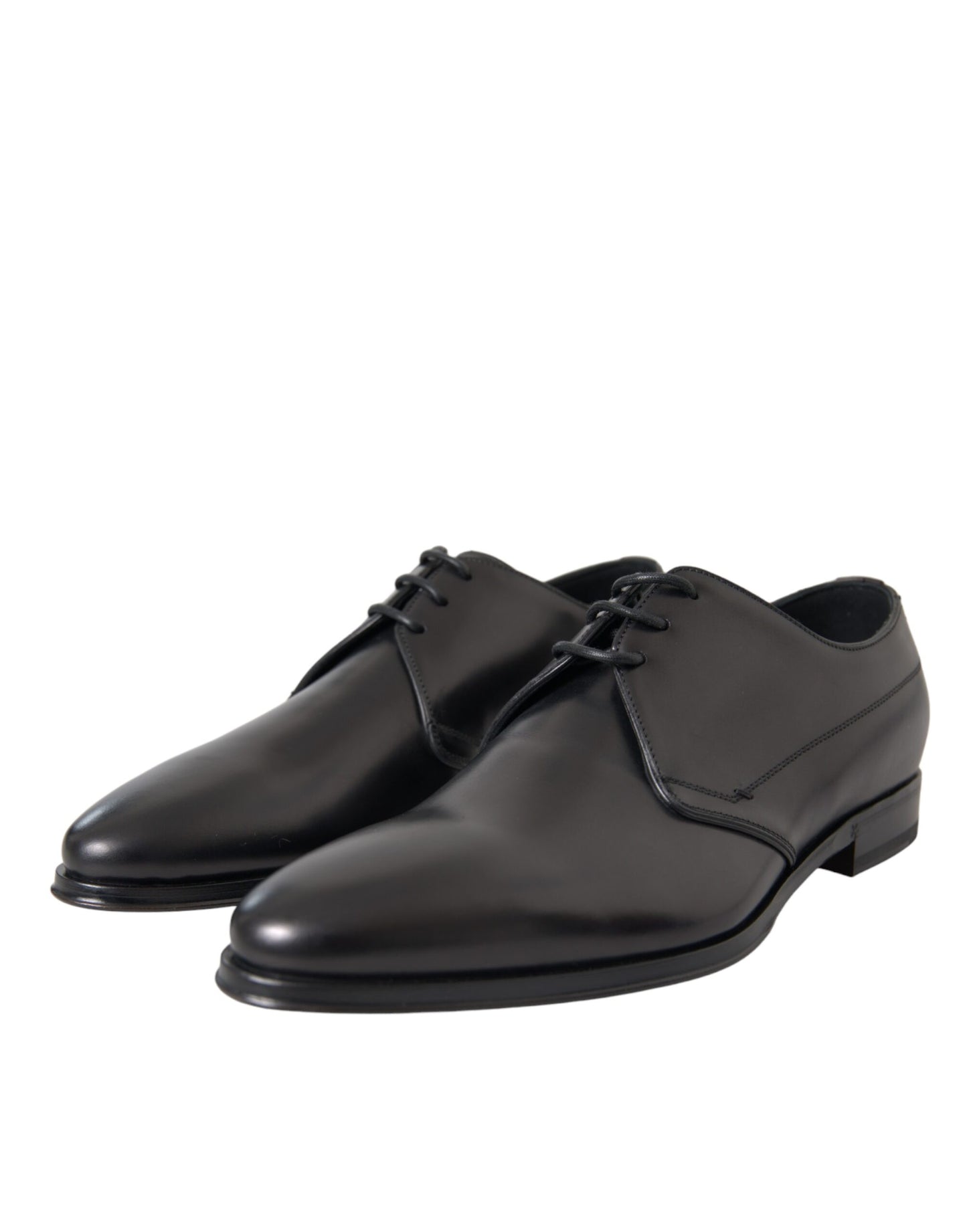  - Black Leather Derby Formal Dress Men Shoes