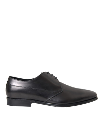  - Black Leather Derby Formal Dress Men Shoes