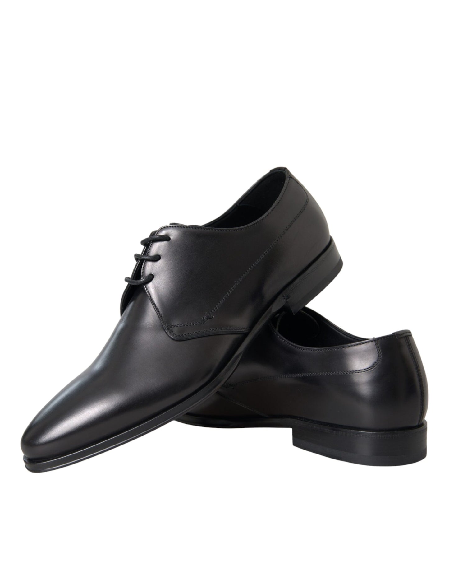  - Black Leather Derby Formal Dress Men Shoes