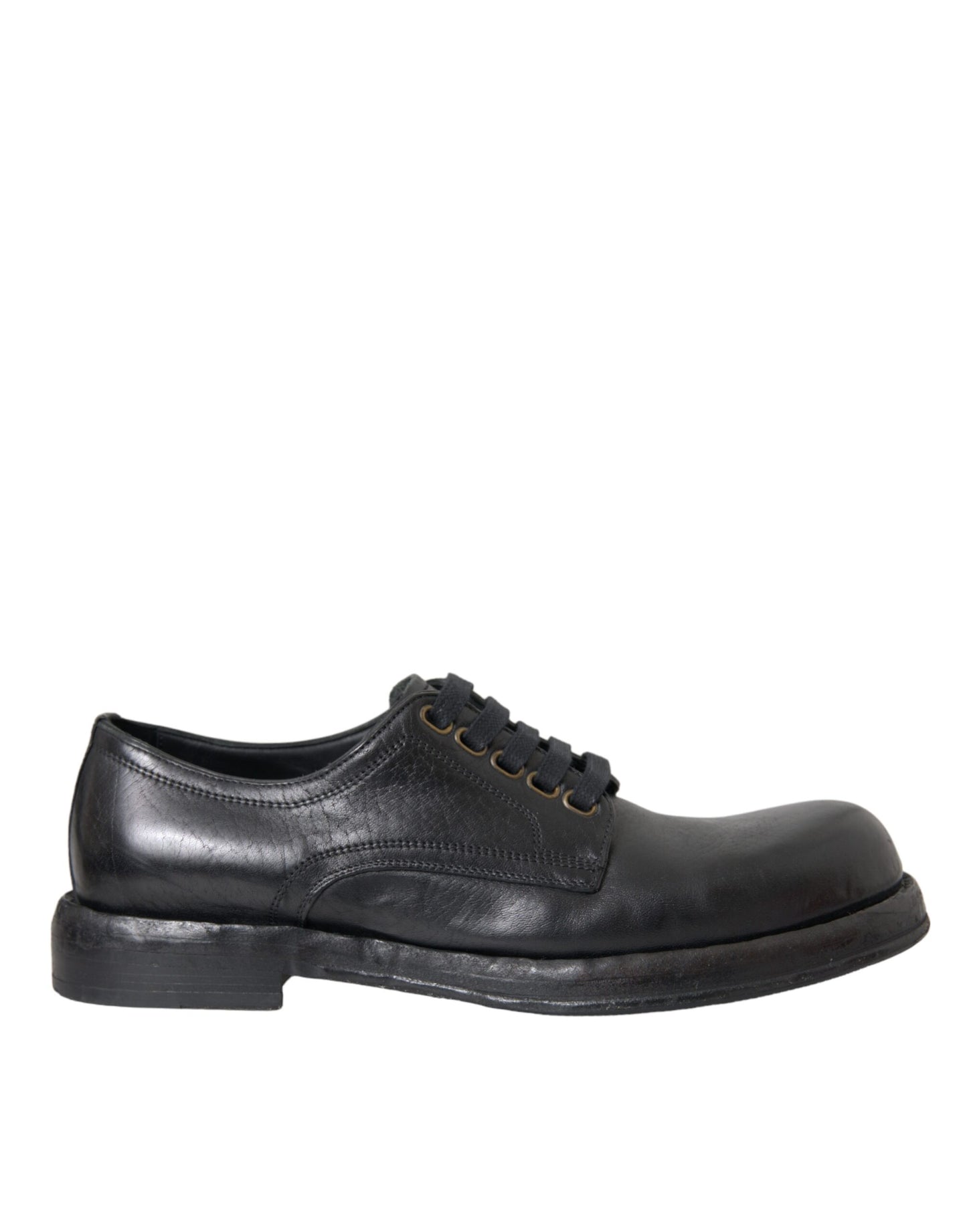  - Black Horse Leather Derby Men Dress Shoes