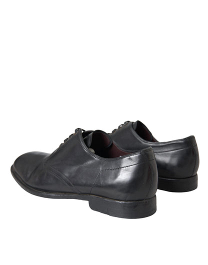  - Black Leather Derby Formal Dress Men Shoes