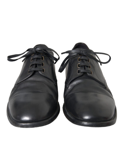  - Black Leather Derby Formal Dress Men Shoes