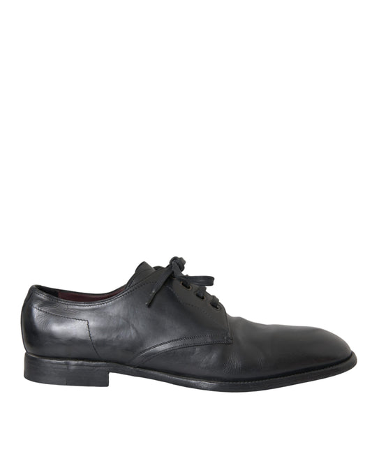  - Black Leather Derby Formal Dress Men Shoes