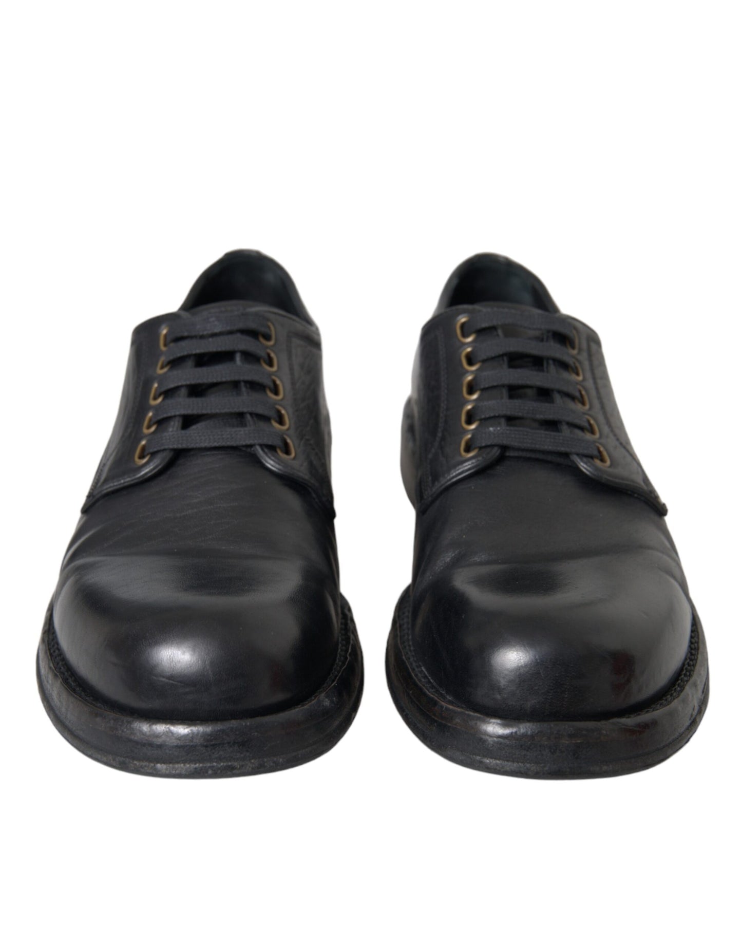  - Black Horse Leather Derby Men Dress Shoes