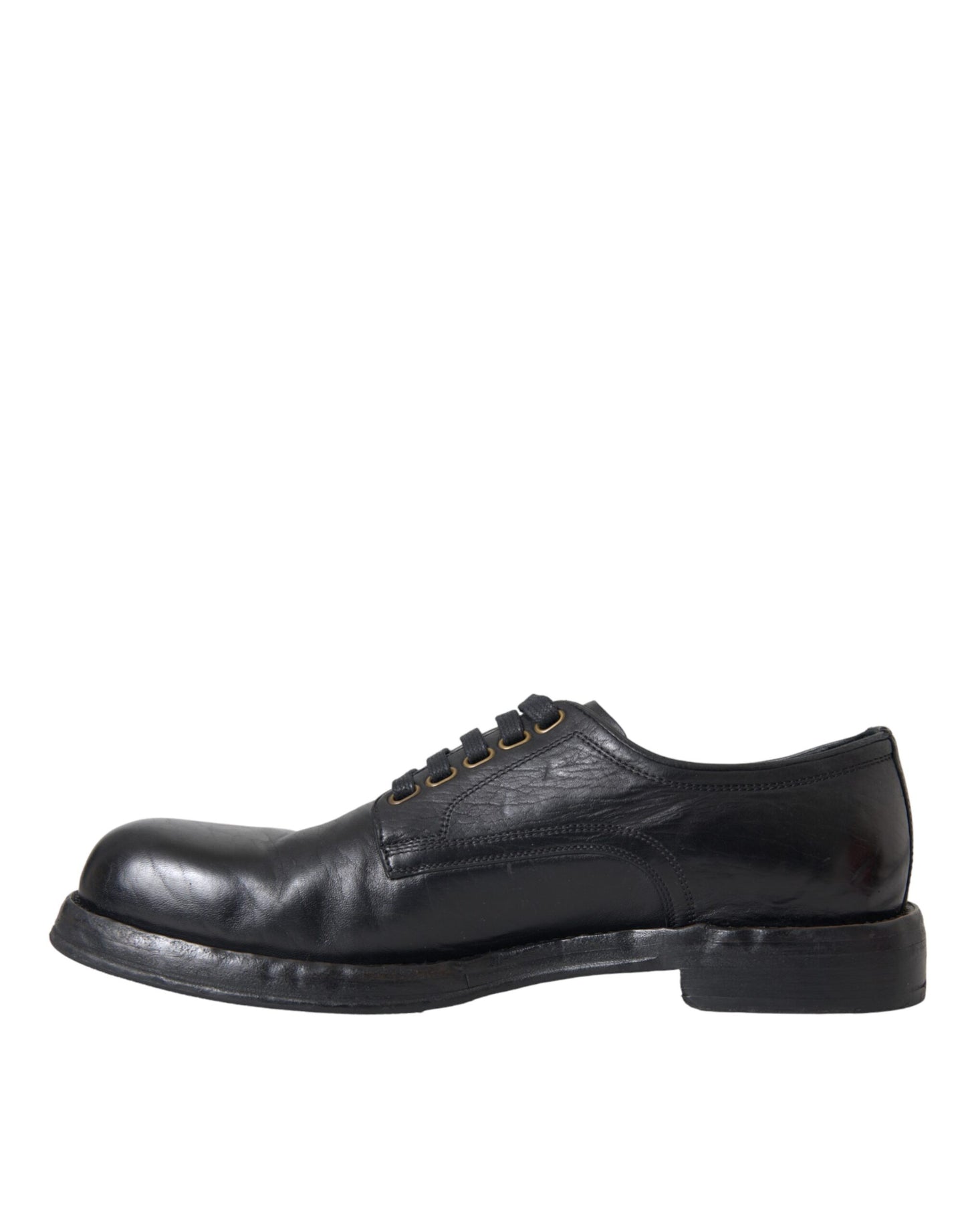  - Black Horse Leather Derby Men Dress Shoes