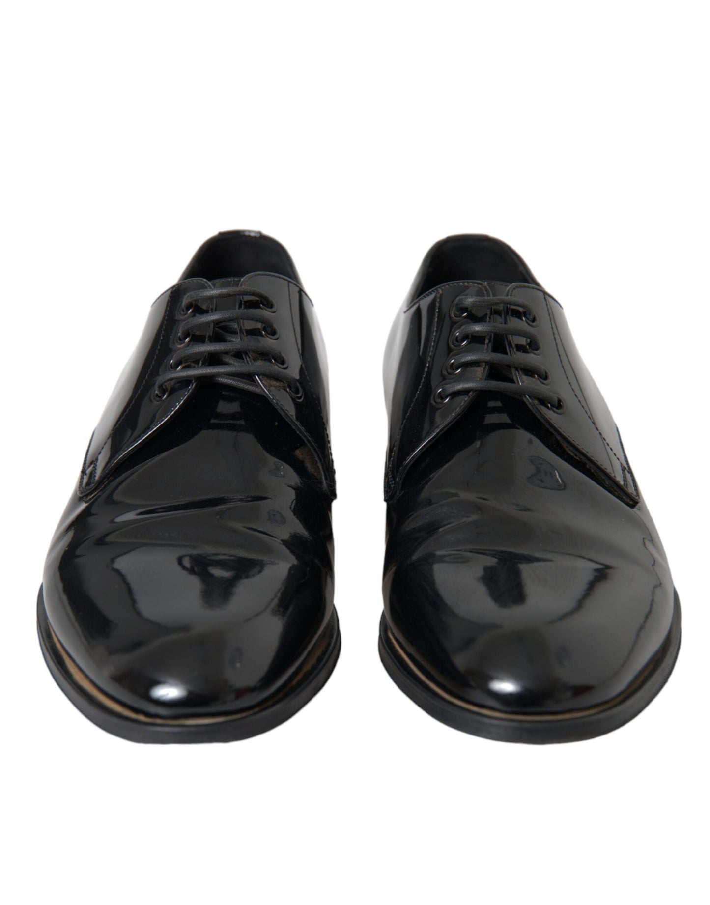  - Black Patent Leather Derby Formal Dress Shoes