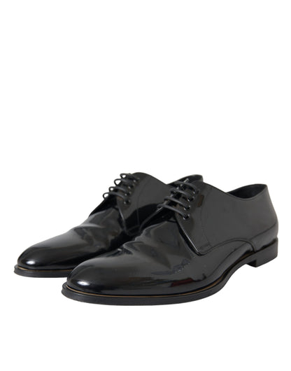  - Black Patent Leather Derby Formal Dress Shoes