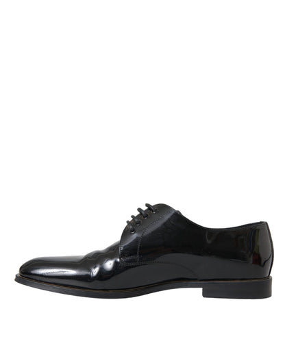  - Black Patent Leather Derby Formal Dress Shoes