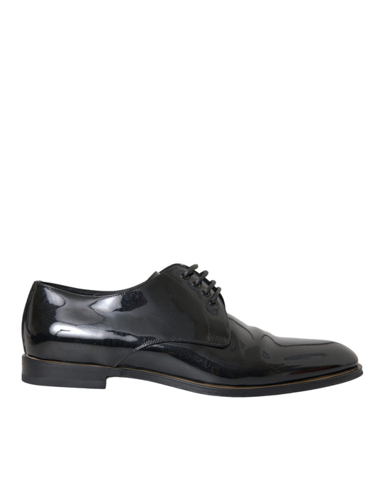  - Black Patent Leather Derby Formal Dress Shoes