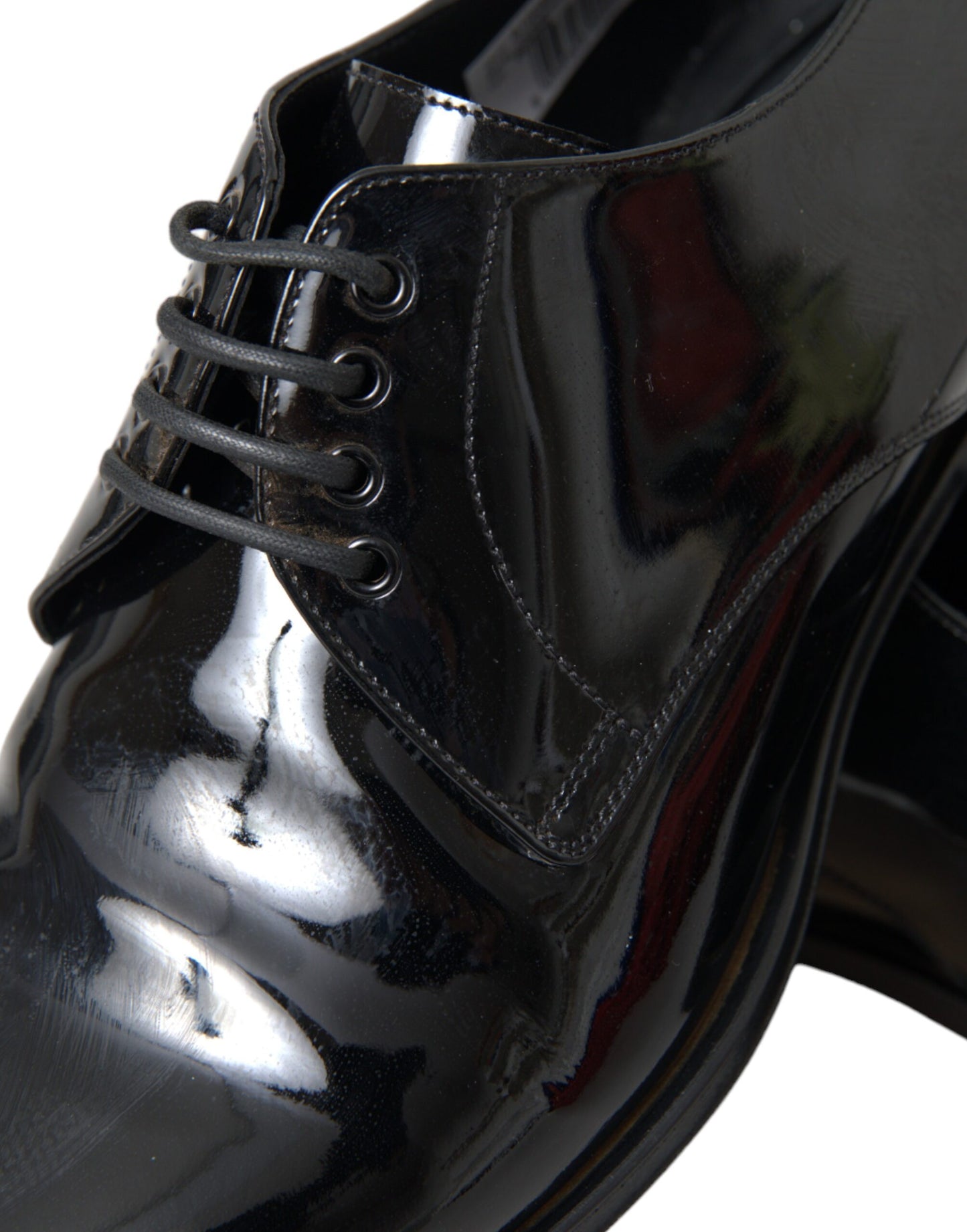  - Black Patent Leather Derby Formal Dress Shoes