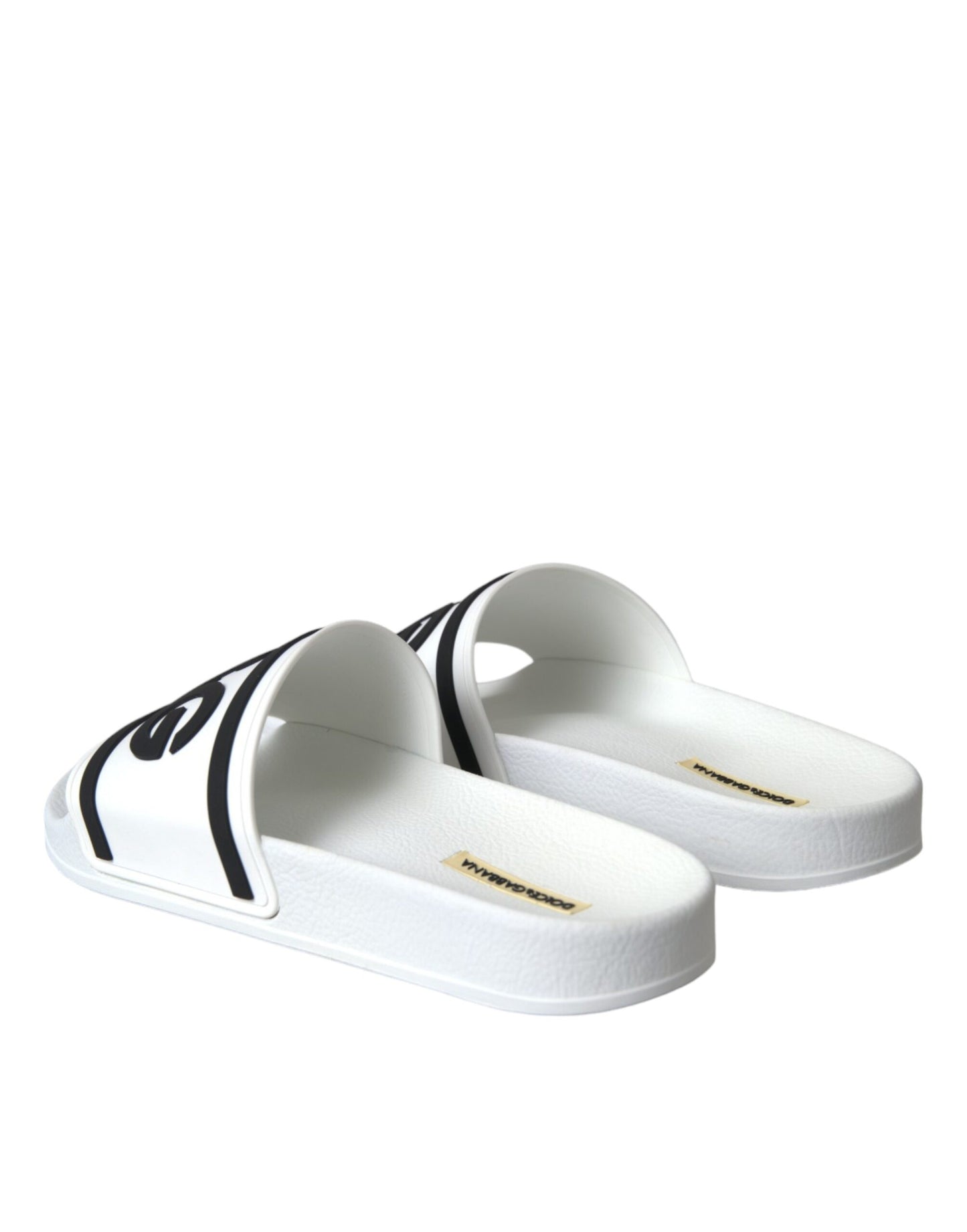  - White Black Sandals Rubber Beachwear Shoes