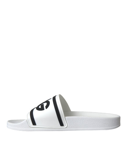  - White Black Sandals Rubber Beachwear Shoes