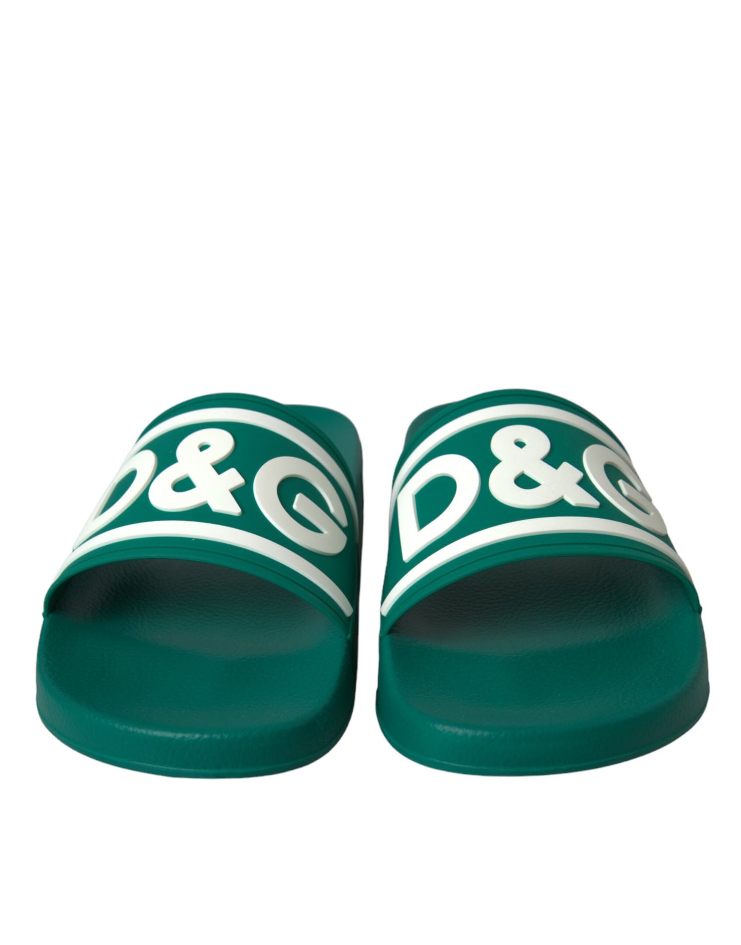  - Green White Sandals Rubber Beachwear Shoes