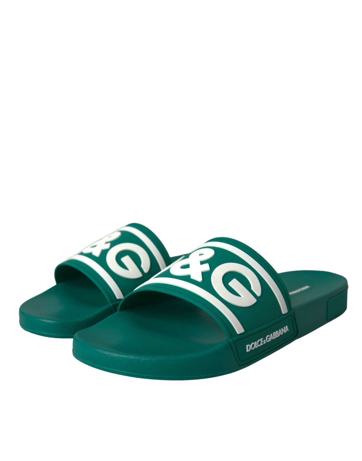  - Green White Sandals Rubber Beachwear Shoes