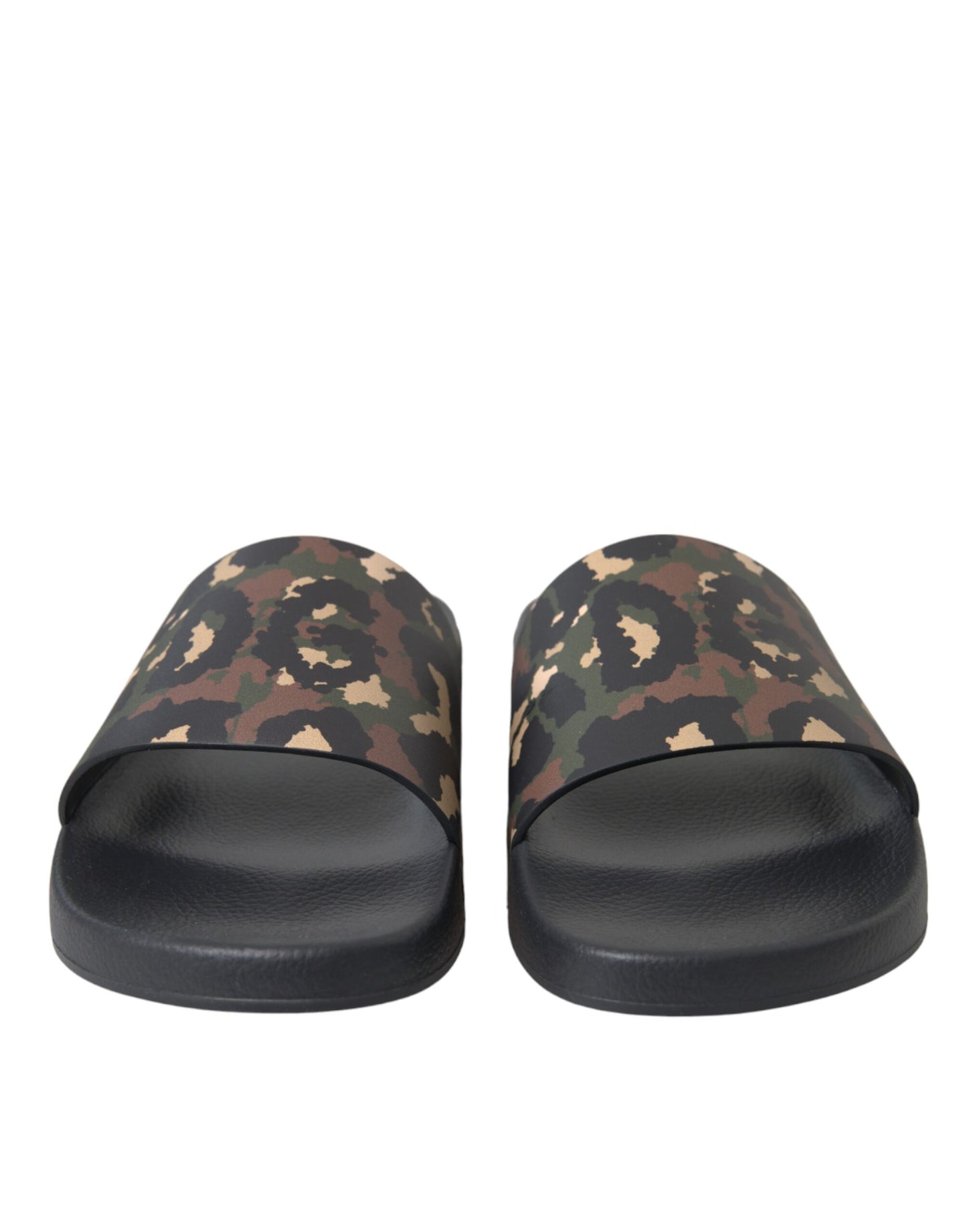  - Multicolor Camouflage Leather Beachwear Men Shoes