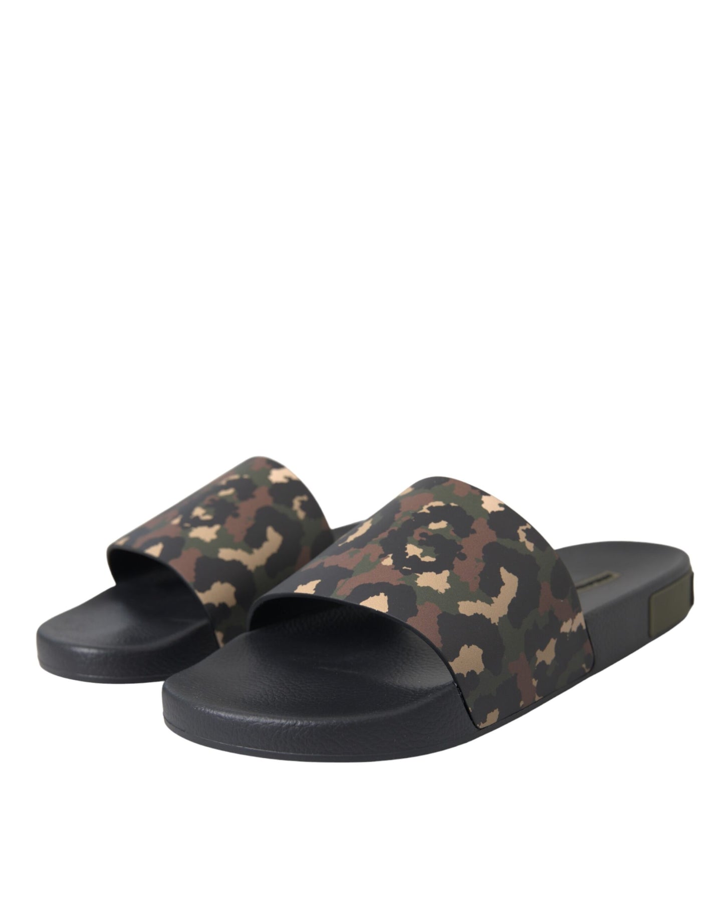  - Multicolor Camouflage Leather Beachwear Men Shoes