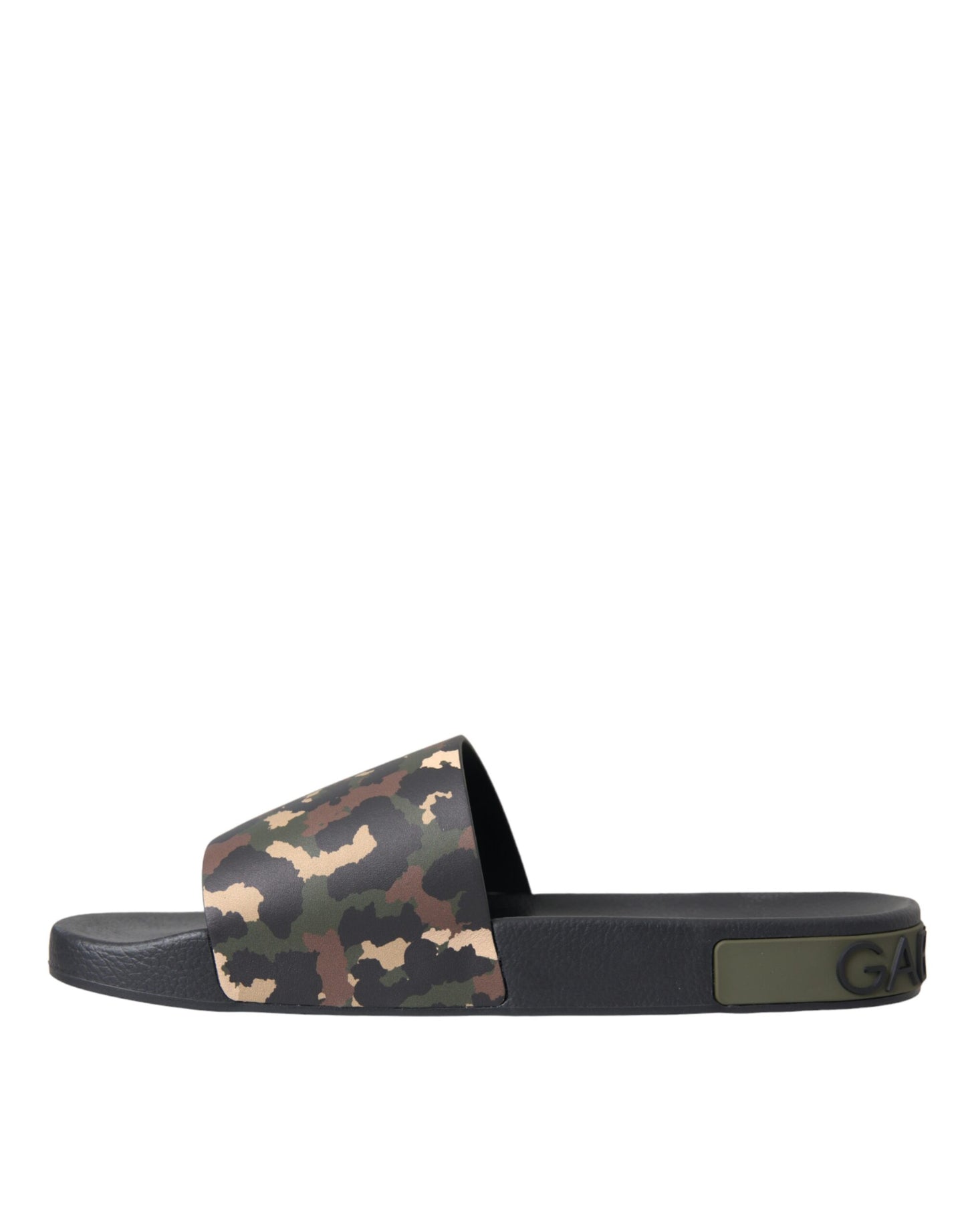  - Multicolor Camouflage Leather Beachwear Men Shoes