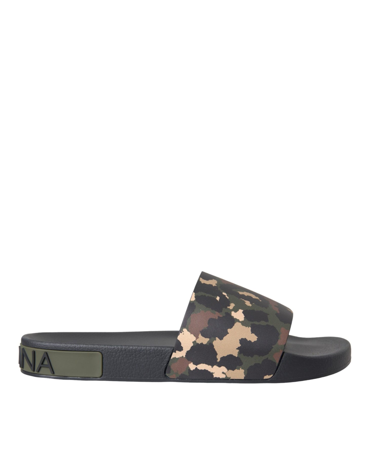  - Multicolor Camouflage Leather Beachwear Men Shoes