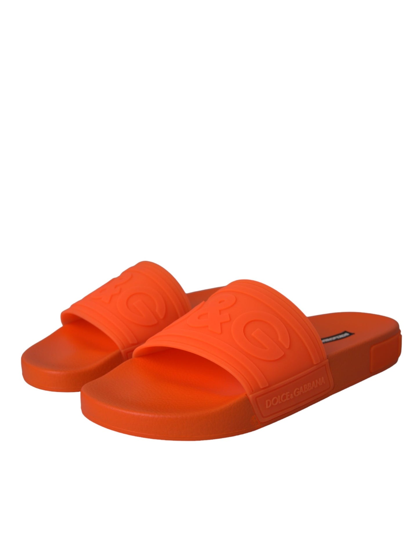  - Orange Rubber Slides Sandals Beachwear Shoes