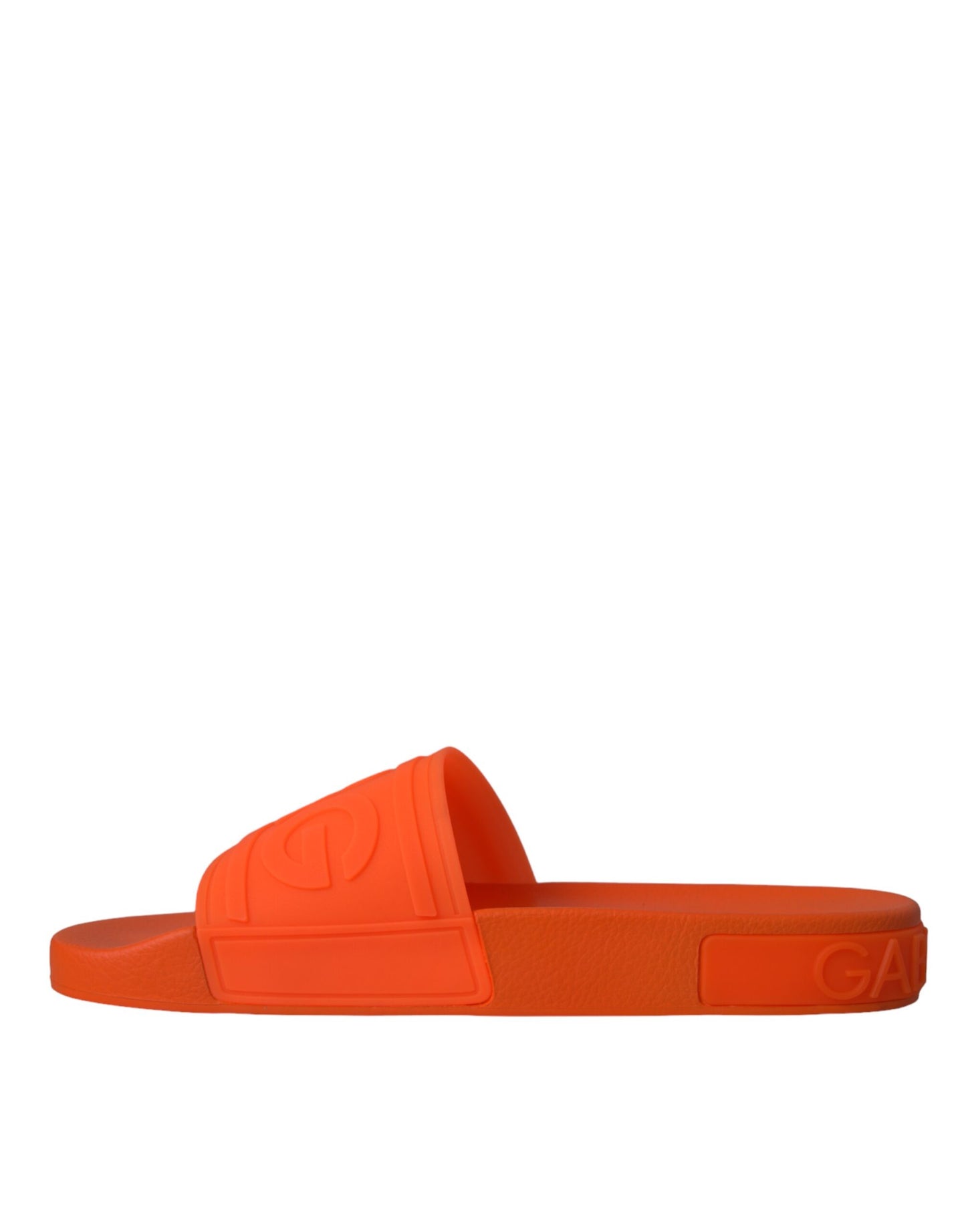  - Orange Rubber Slides Sandals Beachwear Shoes