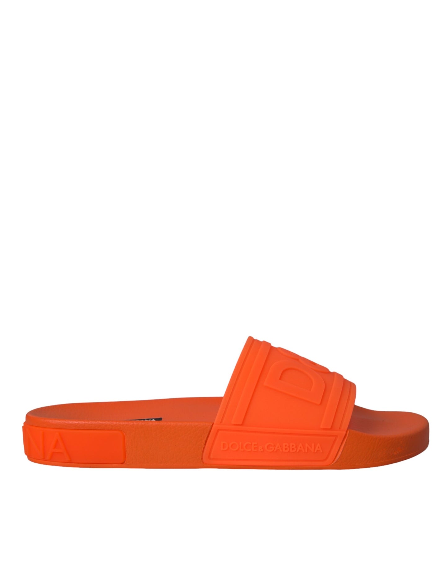  - Orange Rubber Slides Sandals Beachwear Shoes