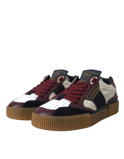  - Multicolor Miami Leather Low Top Sneakers Shoes