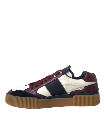  - Multicolor Miami Leather Low Top Sneakers Shoes