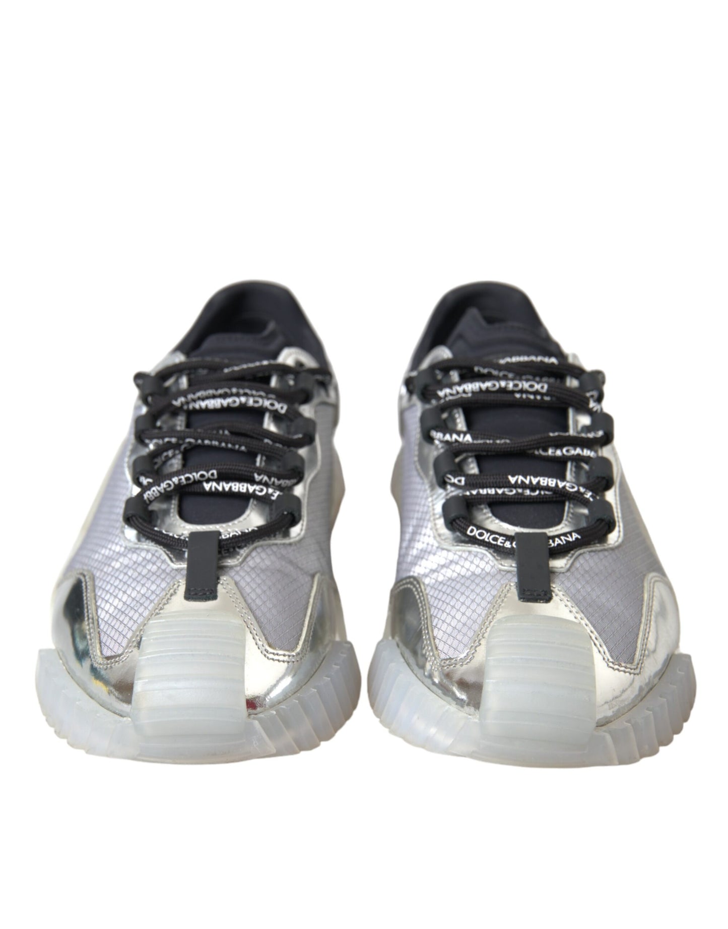  - Silver Black Nylon NS1 Low Top Sneakers Men Shoes