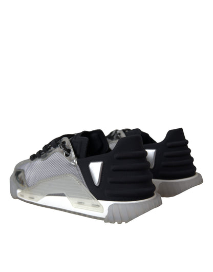  - Silver Black Nylon NS1 Low Top Sneakers Men Shoes