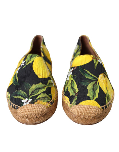  - Multicolor Lemon Slip On Espadrilles Shoes